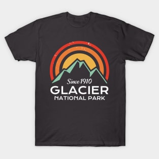 Glacier National Park Retro T-Shirt